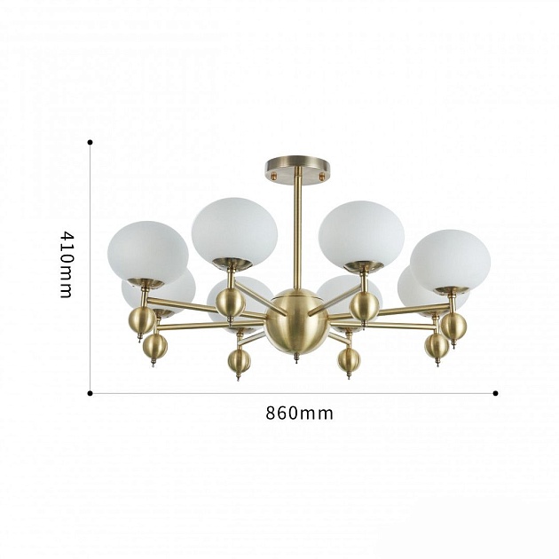 Потолочная люстра Arte Milano Neapolis70307 270307/8 GD Фото № 2