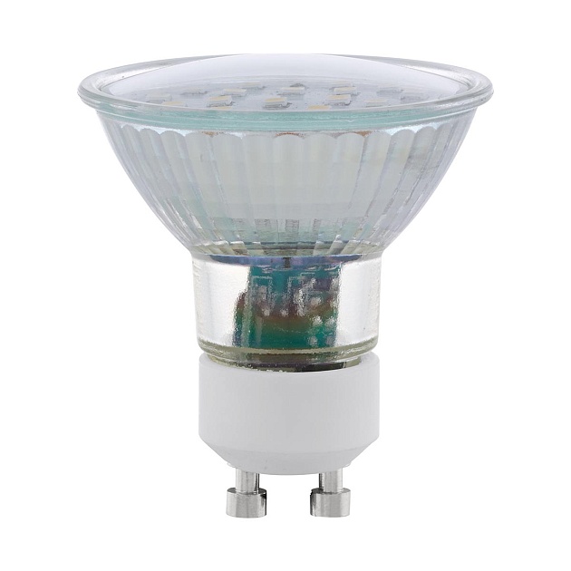 Лампа светодиодная Eglo GU10 5W 4000K прозрачная 11536 фото 