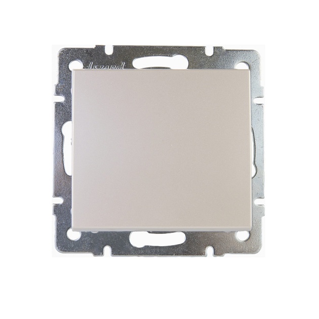 Выключатель Lezard Rain белый жемчуг 703-3088-100 Фото № 1