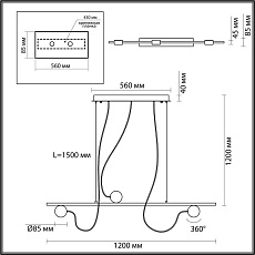 Подвесной светодиодный светильник Odeon Light Nera 6600/21L 3