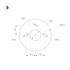 Светильник Arlight SP-VINCI-S600x55-7W Day4000 (BK, 110 deg, 230V) (arlight, IP20 Металл, 3 года) 034170 2