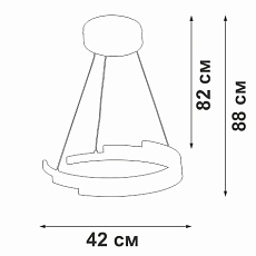 Подвесной светодиодный светильник Vitaluce V3967-0/1S 2