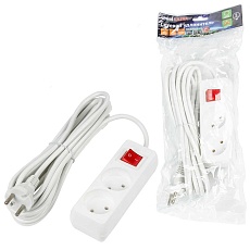 Удлинитель Uniel Ultra 2гн х 5м б/з S-CU2-5B White UL-00009993 1