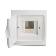 Бокс встраиваемый Stekker EBX50-2/04-20 4 модуля, белый, пластик, серия Standart 49634 3