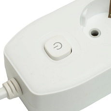 Удлинитель 4-местный c/з 3x1 мм2, 3 м, 250В, 10А, 2USB+1Type-C 2,4А Home plus, белый Stekker HM08-43-02 49978 2