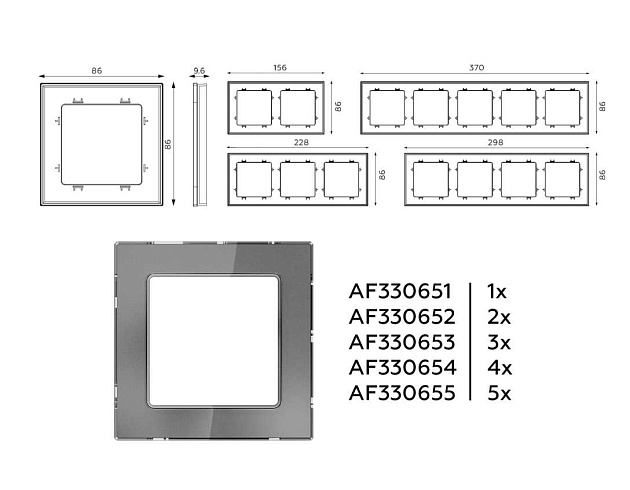 Рамка AMBRELLA VOLT AF330652 Фото № 2