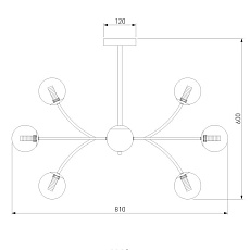Подвесная люстра Eurosvet Astro 30179 хром 2