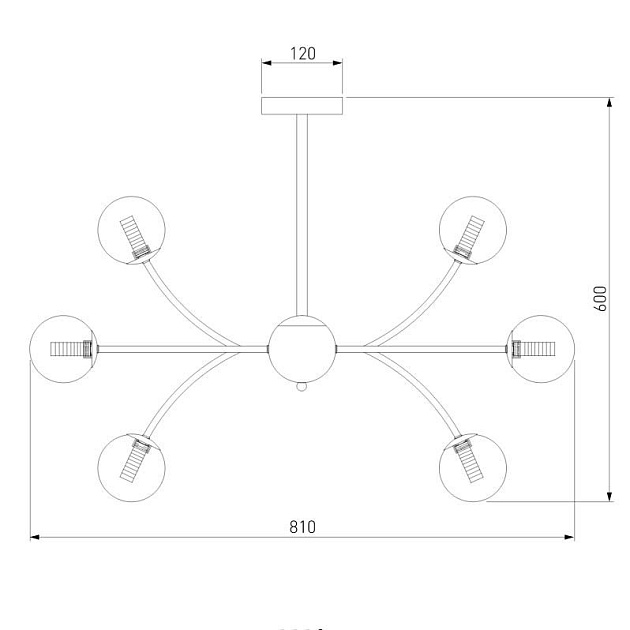 Подвесная люстра Eurosvet Astro 30179 хром Фото № 3