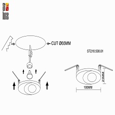 Встраиваемый светильник ST Luce ST216.508.01 1