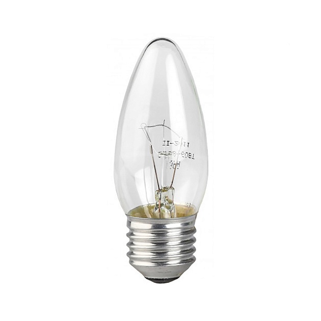 Лампа накаливания ЭРА E27 40W 2700K прозрачная ДС 40-230-E27-CL Б0039128 фото 