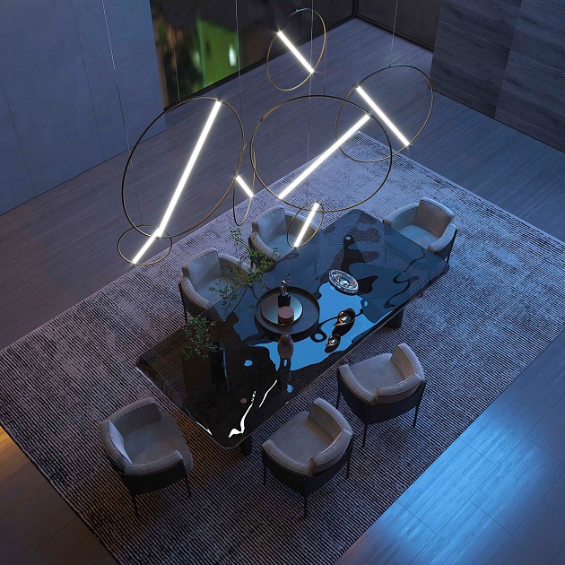 Подвесной светодиодный светильник Eurosvet Element 90281/1 бронза изображение 4 Подвесной светодиодный светильник Eurosvet Element 90281/1 бронза Фото № 4