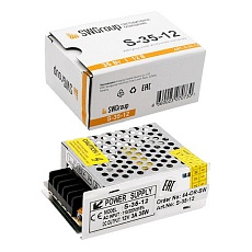 Блок питания SWG 12V 35W IP20 3A S-35-12 000121