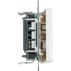 Выключатель одноклавишный Stekker Катрин с подсветкой белый GLS10-7101-01 39299 4