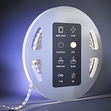 Светодиодная лента Maytoni 9,6W/m 120LED/m 2835SMD дневной белый 5M 201086 2