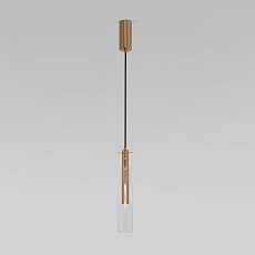 Подвесной светодиодный светильник Eurosvet Swan 50254/1 Led латунь