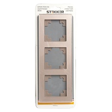 Рамка 3-постовая Stekker Катрин шампань GFR00-7003-02 39529 1