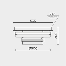 Потолочный светильник Modelux Modelight MDL.1057.530CL WH 5