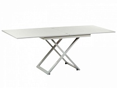 Стол-трансформер Levmar Compact D78/S59 белый/ опоры серебро 7125110705 2
