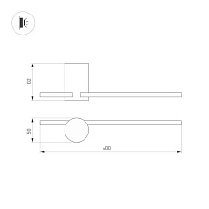 Светильник Arlight SP-VINCI-S600x55-7W Day4000 (BK, 110 deg, 230V) (arlight, IP20 Металл, 3 года) 034170 1