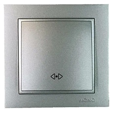 Выключатель одноклавишный Mono Electric Despina IP20 10A 250V антрацит 102-242425-112