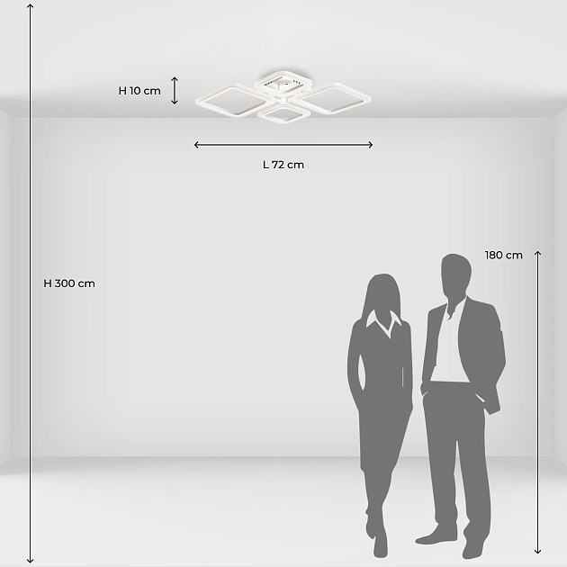 Потолочная светодиодная люстра De City Мадлен 424018304 изображение 2 Потолочная светодиодная люстра De City Мадлен 424018304 Фото № 2