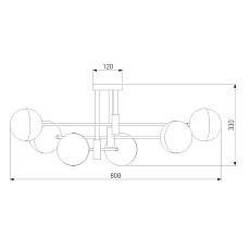 Потолочная люстра Eurosvet Nuvola 70129/6 хром 2