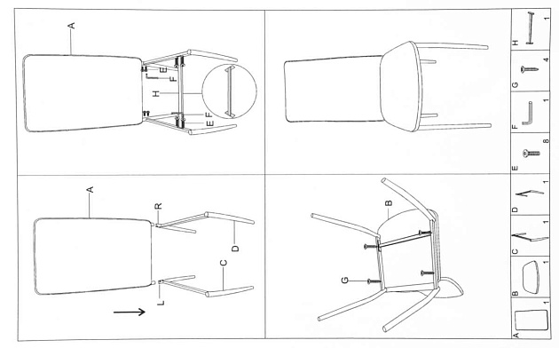 Кухонный стул Woodville Tod 11612 Фото № 2