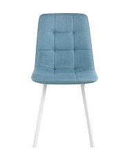 Кухонный стул Stool Group Chilly рогожка голубой (ножки белые) OS-2011 1009-8 wl 2