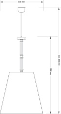 Подвесной светильник KUTEK  SPARONE SPA-ZWD-1(N/A) 2