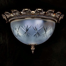 Потолочный светильник Artglass Lea II. Brass Antique 3