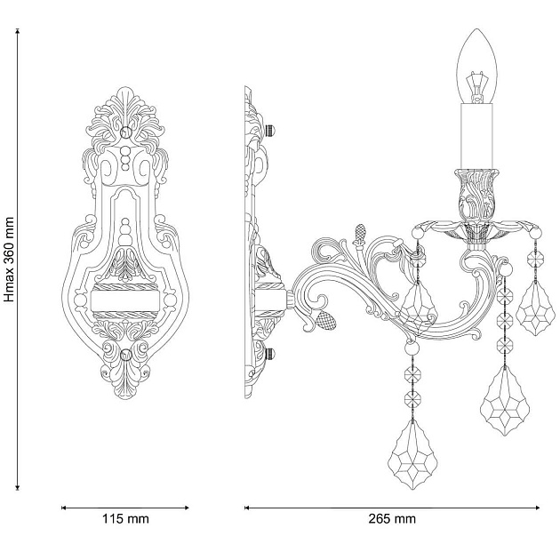 Бра Lucia Tucci Barletta W122.1 Cream White Фото № 3