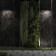 Уличный настенный светодиодный светильник Odeon Light Nature Graze 7040/14WL 1