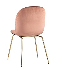 Барный стул Stool Group Турин со спинкой бархат пудровый золотые ножки 8329C PINK 3