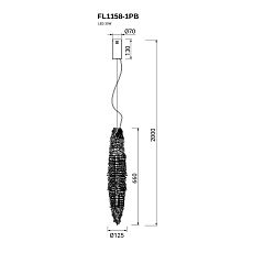 Подвесной светильник Fluorite Primo FL1158-1PB 2