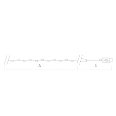 Светодиодная гирлянда Feron Роса USB теплый белый CL576 48186 1