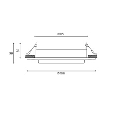 Встраиваемый светильник Hesby Lighting Orbit IP20, 15Вт, GX53, белый HSBL_0131 4