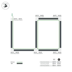 Коннектор T-образный Arlight соединение внутри/слева LGD-4TR-Con-INT-L2-WH 026141 2