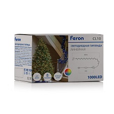 Светодиодная гирлянда Feron Линейная 230V мультиколор 8 режимов CL10 48182 1