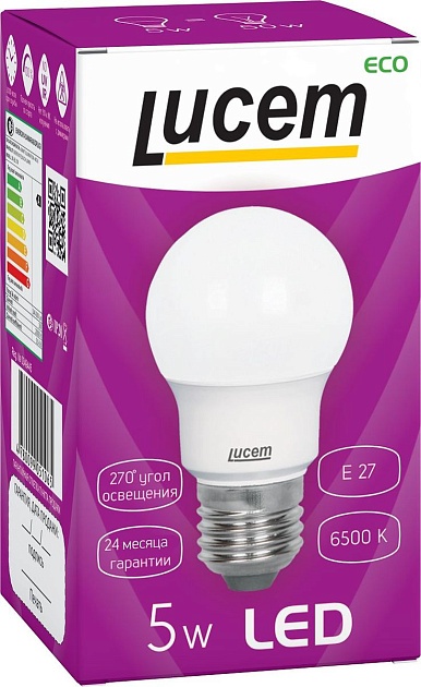Лампа светодиодная Lucem E27 5W 6500K матовая FLLBL052765L фото 2