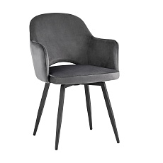 Кухонный стул Stool Group Венера вращающийся велюр серый MC16-2F KD HLR-21