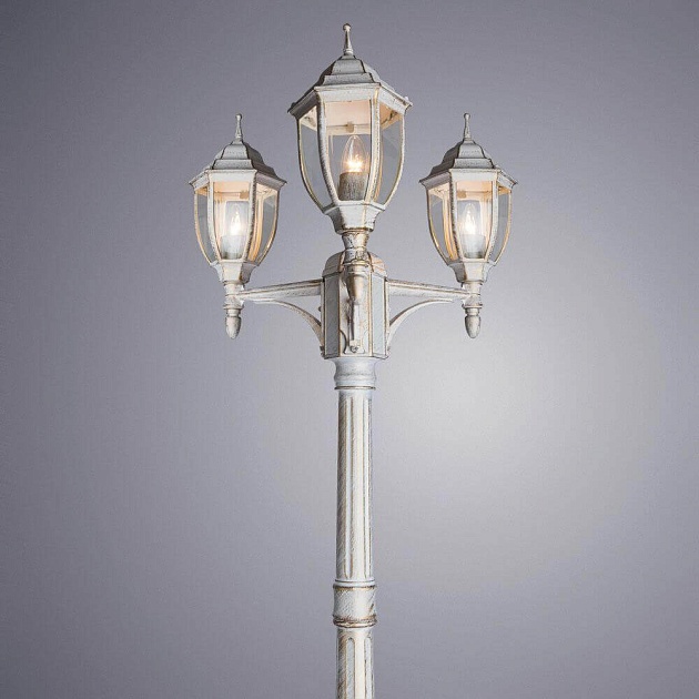 Садово-парковый светильник Arte Lamp Pegasus A3151PA-3WG изображение 2 Садово-парковый светильник Arte Lamp Pegasus A3151PA-3WG Фото № 2