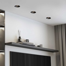 Встраиваемый светильник Elektrostandard Punto черный 25016/01 a065471 3