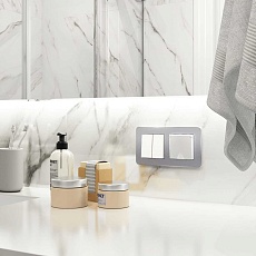 Рамка Werkel Platinum на 2 поста алюминий W0022606 4690389184444 2