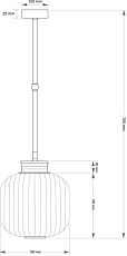 Подвесной светильник KUTEK ALBA ALB-ZW-1(P)150 2