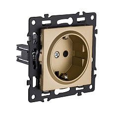 Розетка штепсельная SCHUKO 16A/250 В, золотой Kollinger Asthetik AS-014GD 1