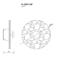 Бра Fluorite Fluorite FL1027-1W 1