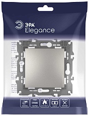 Выключатель ЭРА Elegance 14-1101-16 , 10АХ-250В, титан Б0065782 2