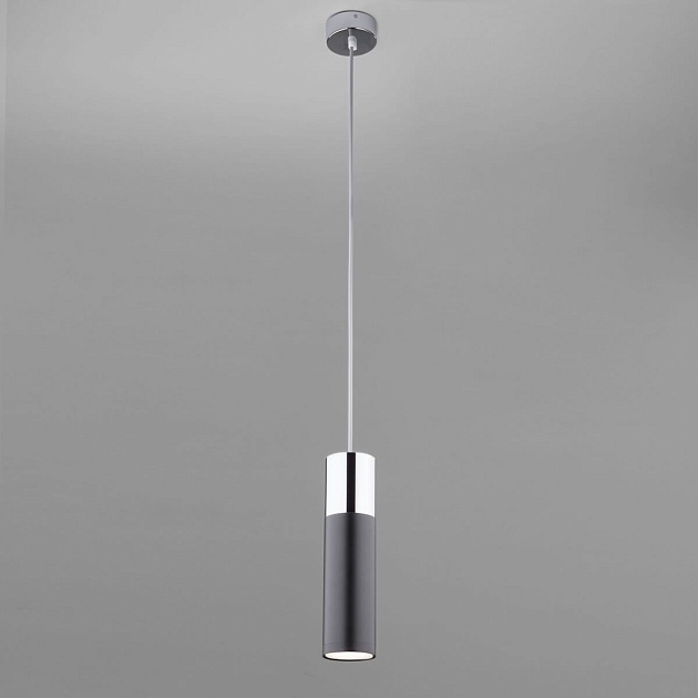 Подвесной светильник Eurosvet 50135/1 LED хром/черный фото 3