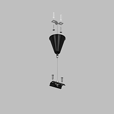 Подвесная система для треков Denkirs Solid Base TR1105-BK