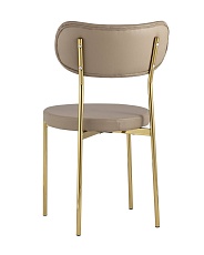Кухонный стул Stool Group Барбара экокожа бежевая золотые ножки DC-09040B X108 3